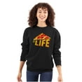 thumbnail image 3 of Funny Pizza Slice of Life Joke Sweatshirt for Men or Women Brisco Brands S, 3 of 6