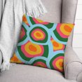 thumbnail image 3 of Abstract Retro Circles 18x18 Spun Poly Pillow, 3 of 3