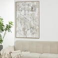 thumbnail image 3 of 33" x 49" Textured Abstract Framed Wall Art with Wooden Frame and Black Distressing, by DecMode, 3 of 15