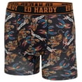 thumbnail image 2 of Ed Hardy 3-Pack Boys Boxer Briefs Multipack Performance Underwear, Breathable Stretch Fabric, Tattoo Skull Graphic Designs, 2 of 4