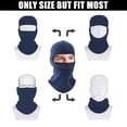 thumbnail image 5 of Balaclava Ski Mask, Winter Ski Mask Cover,Head and Neck Covering,Windproof Breathable Anti Cold Weather Gear for Outdoor Skiing,Riding Running.Fleece,Thermal Warm Mask for Men and Women(Blue), 5 of 7