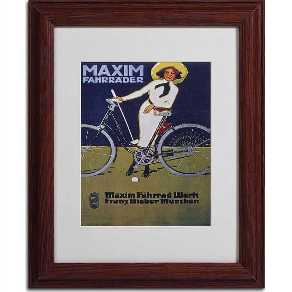 Matted art under acrylic in a wood frame