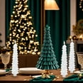 thumbnail image 7 of Flameless Taper Candles Christmas Tree Shaped Candle Lights Battery Operated Real Wax Window Candles with 3D Flickering Flame for Fireplace Christmas, 7 of 7