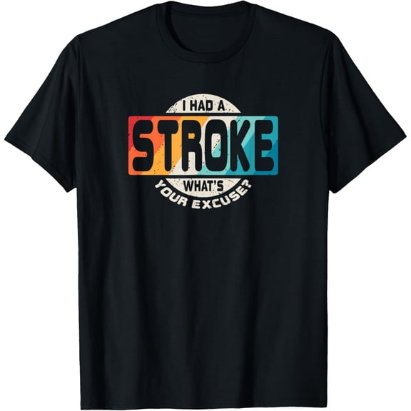 Stroke T Shirt Survivor Retro Awareness Gift T-Shirt