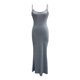 thumbnail image 2 of SAYOO Vestido de cola de pez sin mangas para mujeres SAYOO moda, 2 of 7
