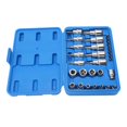 thumbnail image 5 of 29Pcs Star Socket Chrome Vanadium Steel Knurled Male Female Thread Set Kit for Maintenance, 5 of 5