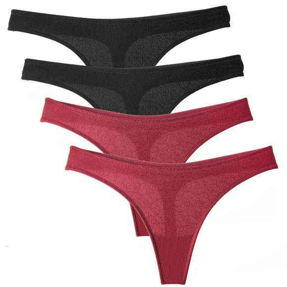 Wingslove Culottes String pour Femmes Lot de 4 G-String Hipster Bikini
