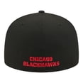 thumbnail image 4 of Men's New Era  Black Chicago Blackhawks Zamboni 59FIFTY Fitted Hat, 4 of 7