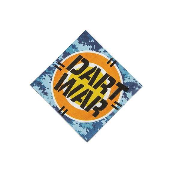 Dart Battle Party Bev Napkins (16Pc) - Party Supplies - 16 Pieces