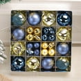 thumbnail image 6 of 44Pcs Blue & Silver Christmas Ornaments Set - Shatterproof Glitter Snowflake Balls for Xmas Tree, Wreath & Wedding Decor (12 Large & 32 Mini), 6 of 9
