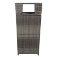 thumbnail image 2 of SAFAVIEH Mazeli Outdoor Patio Trash Bin, Grey Brown, 2 of 14