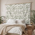 thumbnail image 3 of Spring Flowers Large Tapestry for Bedroom Wall Hanging Tapestry,Farmhouse Sage Green Pastoral Floral Leaf Ceiling Backdrop Tapestries Poster Blanket Wall Decor for Teens Room Living Room 85" x 90", 3 of 8