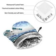 thumbnail image 6 of Naloa Christmas Snowman In The Snow Oven Mitts and Pot Holders 4 pcs Set, Cooking Baking Grilling Kitchen Oven Glove for Cooking, 6 of 6
