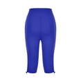 thumbnail image 5 of felwors Womens Capris for Summer 2026 Casual Yoga Gym Capri Leggings with Drawstring Shorts High Waisted Cropped Beach Pants (Dark Blue, XL), 5 of 7