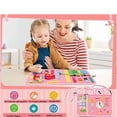 thumbnail image 2 of Juguete sensorial interactivo, tablero textil Busy Board, Montessori, libro tipo bolsa, para viajar, rosa, 2 of 6
