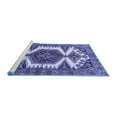 thumbnail image 2 of Ahgly Company Machine Washable Indoor Square Persian Blue Traditional Area Rugs, 6' Square, 2 of 4