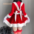 thumbnail image 3 of 2022 Women Christmas Xmas Lady Santa Claus Cosplay Costume Sexy Lingerie Winter Long Sleeve Red Dress Maid Bunny Girl Uniform, 3 of 4