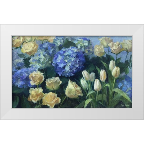Strube, Ling 14x10 White Modern Wood Framed Museum Art Print Titled - Morning Happiness