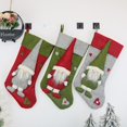 thumbnail image 3 of 3pcs Medias de Navidad Decoración con 3d Felpa Santa Navidad Medias Adornos Regalos para decoraciones de Navidad y decoración de fiesta familiar,, kaili Sencillez, 3 of 4