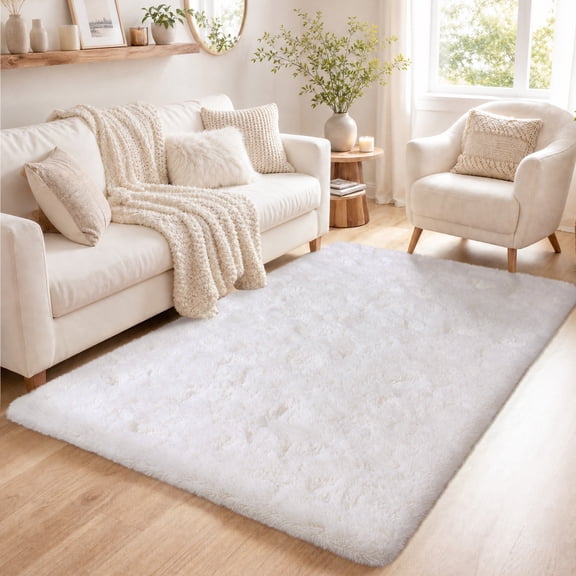 Tuzlier Area Rugs, 4ft x 6ft Soft Fluffy Area Rug for Living Room Bedroom Decor Carpet,Dorm Rugs For Guys
