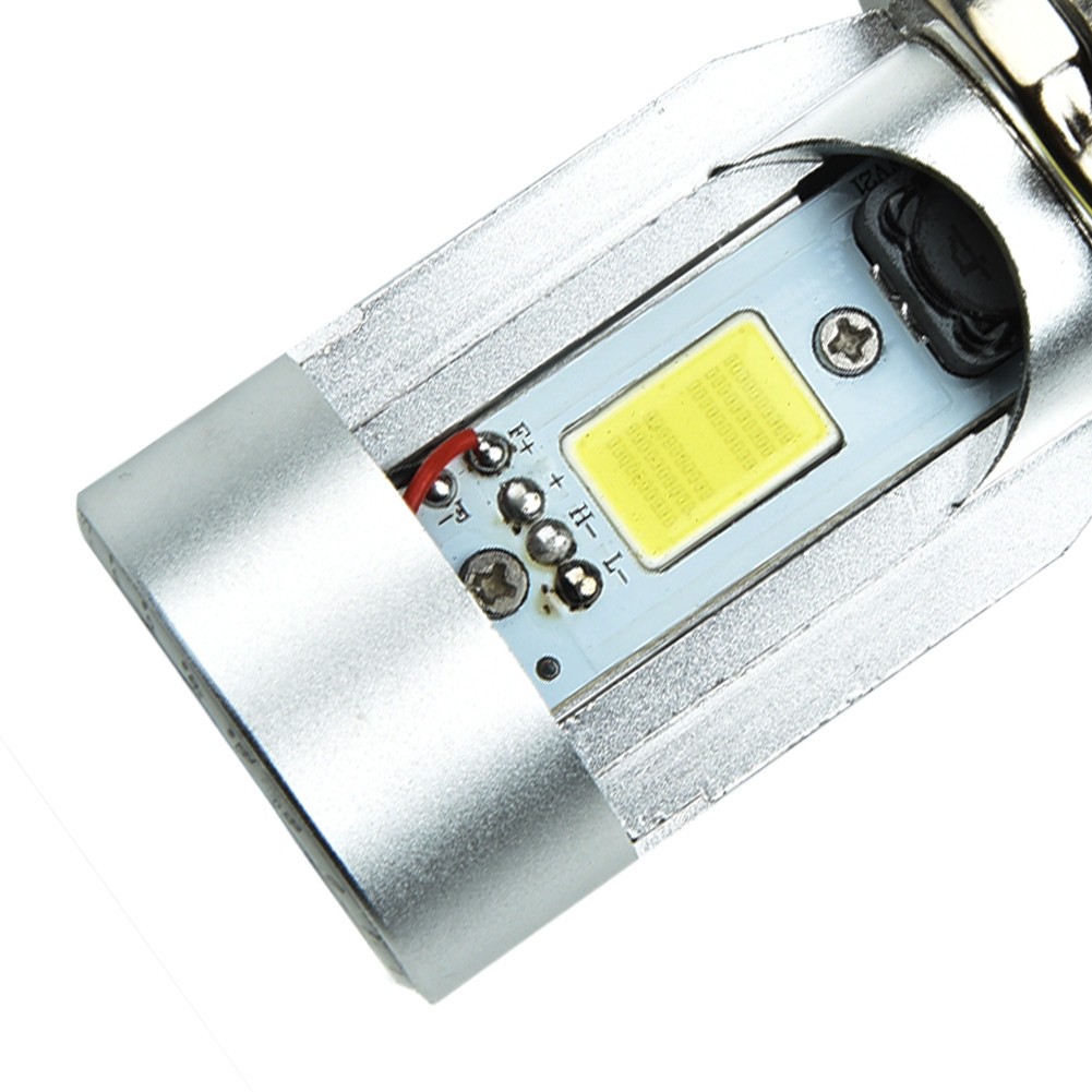 Xukey Motorcycle LED Headlight Bulb H4 HS1 6000K White Hi/Lo Beam (Single)