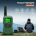 thumbnail image 6 of GOCOM G2 FRS Walkie Talkies for Kids & Adults IPX4 Waterproof Long Range Two Way Radios (G2 3pack), 6 of 7
