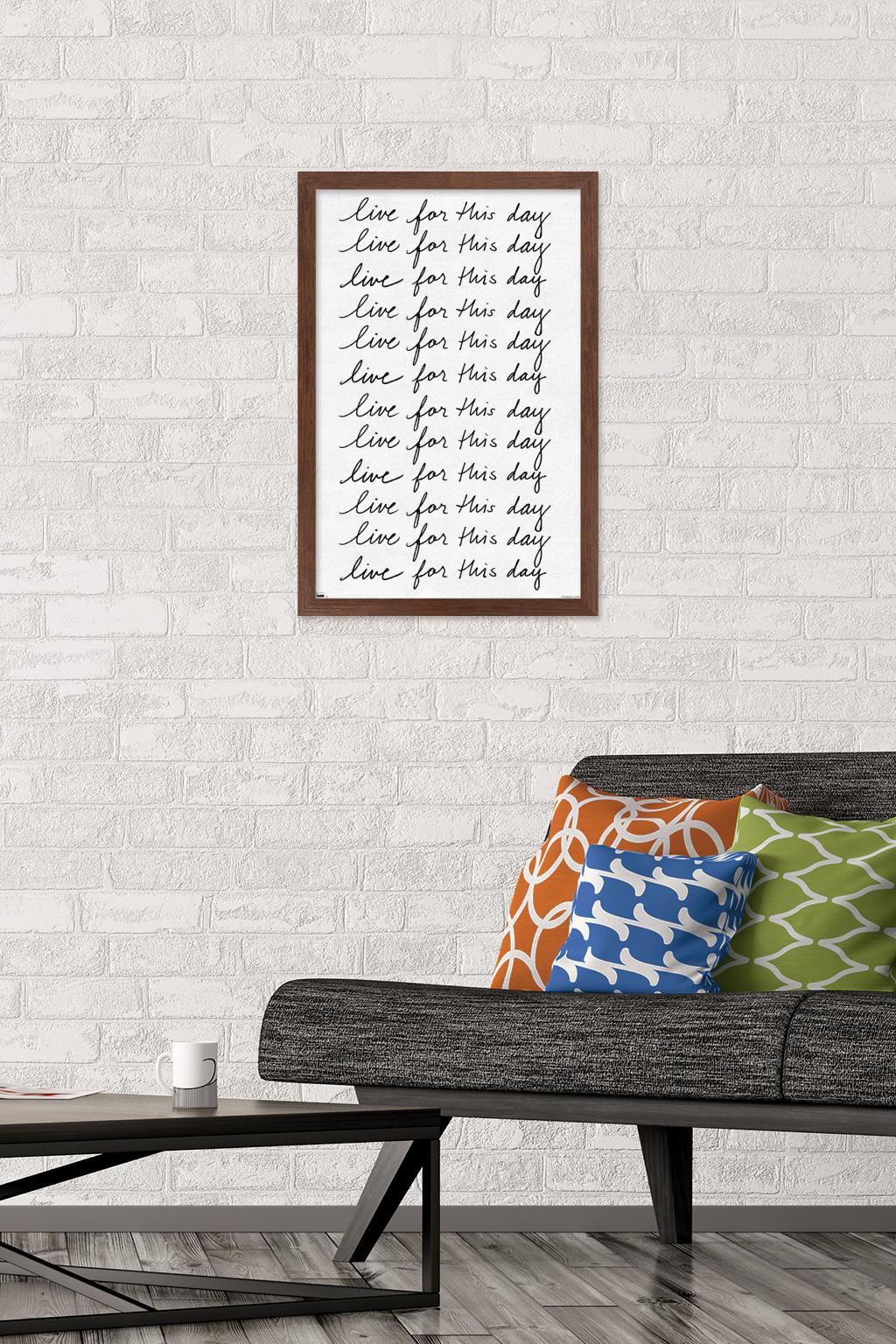 Ali Zoe - Live for This Day Wall Poster, 14.725" x 22.375", Framed