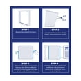 thumbnail image 6 of Fram Trak Adhesive Replacement Window Air Conditioner Side Panels, 19" H x 12" W, Beige, 6 of 7