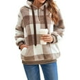 thumbnail image 2 of Christmas Womens Sherpa Pullover Fuzzy Fleece Oversized Warm Pullover Hoodies with Pockets Shermie, 2 of 5