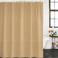 thumbnail image 1 of Pure Oatmeal Bathroom Shower Curtains with 12 Hooks Polyester Waterproof Shower Curtain for Stalls and Bathtubs Modern Solid Color Minimalist Art Decorative Bathroom Privacy Curtain 48x72 Inches, 1 of 4