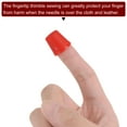 thumbnail image 4 of Unique Bargains Sewing Thimble Plastic Sewing Thimble Finger Protector, Red 50 Pack, 4 of 5