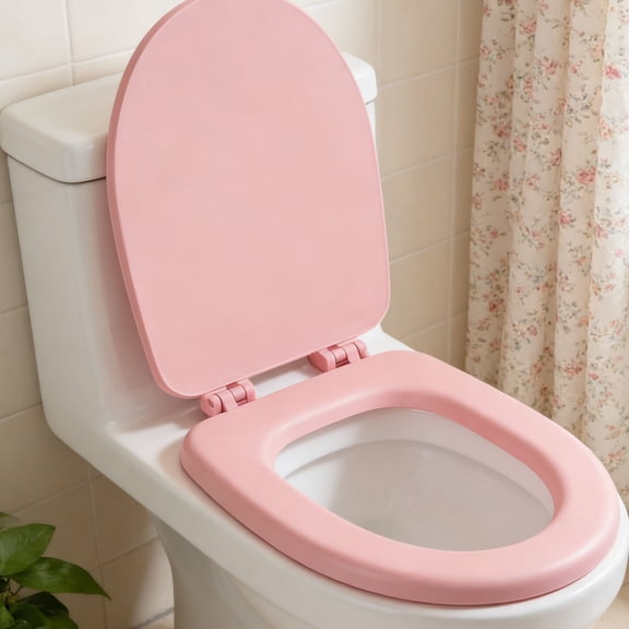 LOLIPPYY Soft Foam Padded Toilet Seat Cushion Quiet Close Universal Replacement