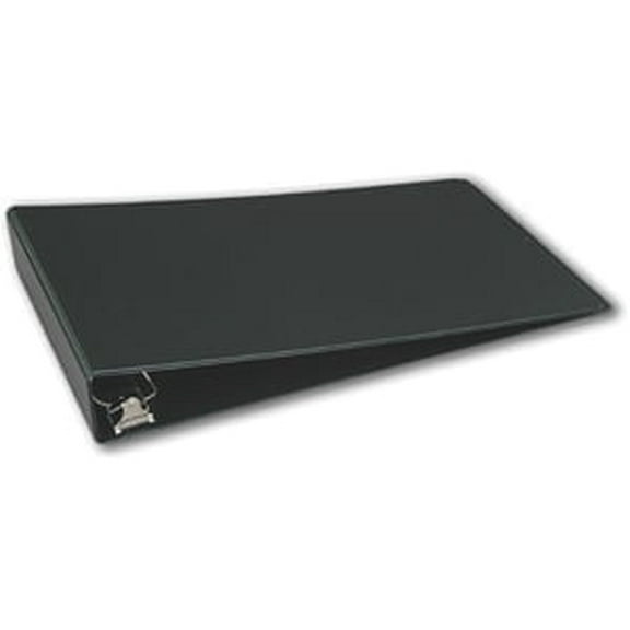 11x17 Black Binder Vinyl Panel with top opening pockets Featuring a 2" Angle-D Ring