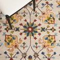 thumbnail image 6 of SAFAVIEH Micro-Loop Joey Medallion Area Rug, Beige/Rust, 5' x 8', 6 of 8