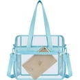 thumbnail image 3 of Clear Bag Stadium Approved 12x6x12 Clear Tote Bag with Removable Strap Clear Lunch Bag for Work Sports Festival, 3 of 7