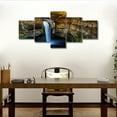 thumbnail image 3 of TISHIRON 5PCS Framed Canvas Wall Art Set,50"x24" Canyon and Waterfall Canvas Art Decor, 3 of 7