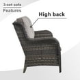 thumbnail image 4 of POCASSY 8 Piece Rattan Sofa Seating Group with Cushions, 4 of 10