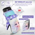thumbnail image 2 of Manoplas de nieve Disney Frozen para niños de 2 a 4 años, impermeables para niñas, 2 of 6