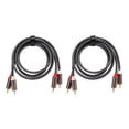 thumbnail image 2 of Cable De Audio, Cables De 2 Vías De Metal De 3,3 Pies Para Reproductor De CD Para Subwoofer Para Altavoces, 2 of 7