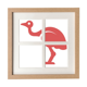 thumbnail image 1 of Australia UEM estilo retro rojo ilustración Pantalla de escritorio de pared de marco 4 aperturas, 1 of 4