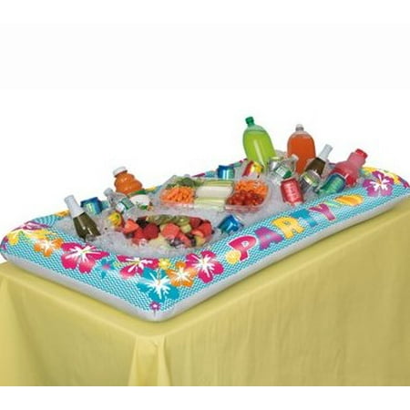 Summer Party Inflatable Buffet Cooler, 52 x 28 in (Best Snacks For Drinking Parties)