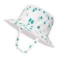 thumbnail image 2 of Ccpelsie Baby Sun Hat 0-6 Years Toddler Boys Girls Adjustable Bucket Hats Kids Bucket Hats Wide Brim Beach Swim Pool(Mint Green,XL), 2 of 6