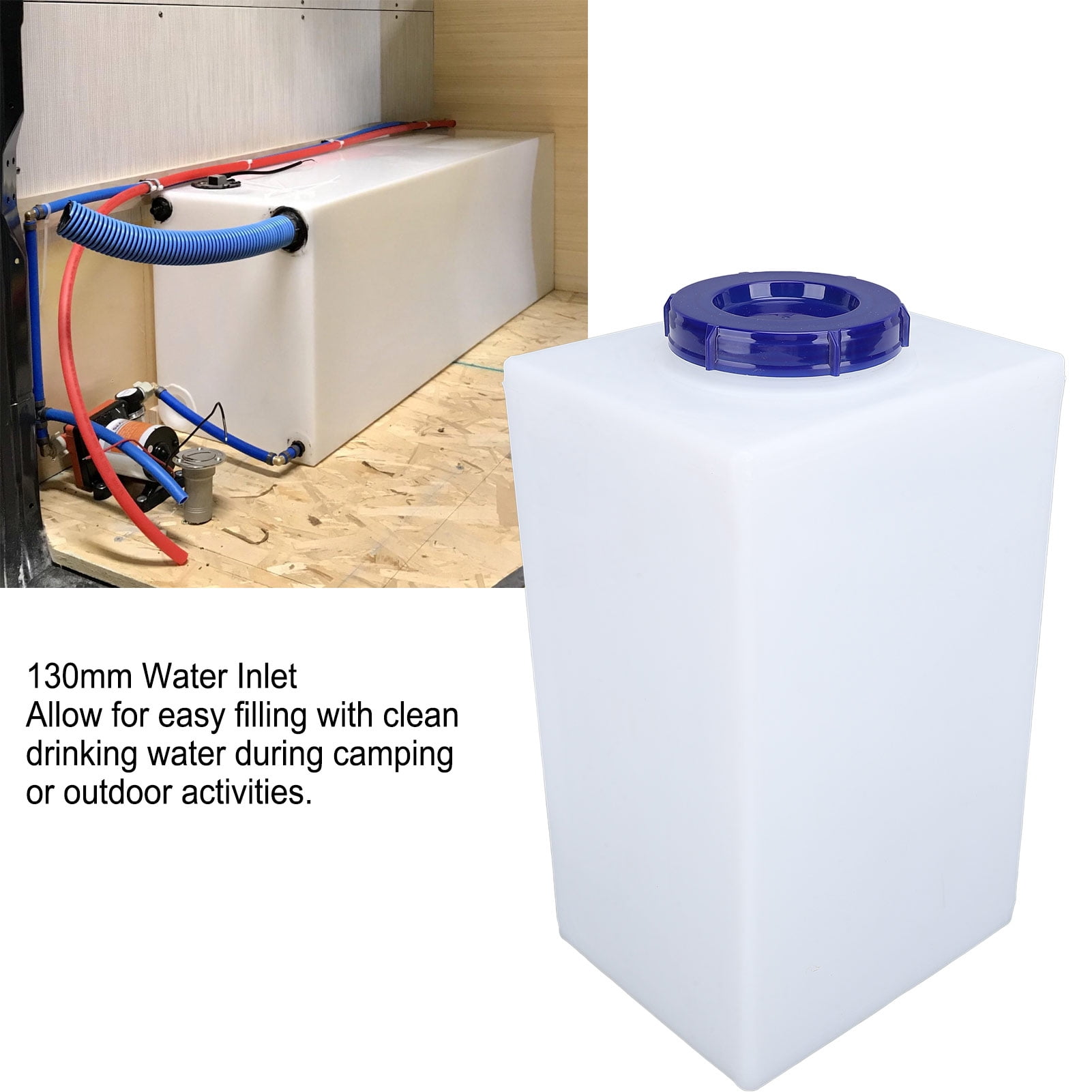 RV Water Holding Tank 5 Gallons Large Capacity Perfect Sealing For Trailer Camper Boat Yacht