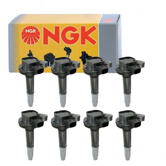 8 pc NGK Ignition Coils compatible with Ford Mustang 5.0L V8 2011-2016