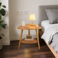 thumbnail image 4 of CNKOO Bedside Table Concise Small Shelf Small Household Bedroom Storage Cabinet Modern Bedside Mini Storage Storage Cabinet, 4 of 6