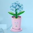 thumbnail image 4 of Flower Potted Plant Building Blocks Toy with Animals Pattern, DIY Assembly Flowers Model Plastic Building Blocks Desktop Decoration Boys Girls Skills Training Educational Toy, 4 of 5