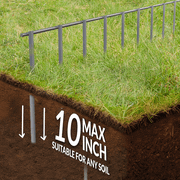 Dig Defence Dog Fence No Dig Barrier Fence Panels for Large Pets 10 Pack up to 30 ft