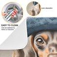 thumbnail image 2 of Yayeee Dish Drying Mat for Kitchen Counter 18"x24" Microfiber Absorbent Pad, Red Dog Artist, 2 of 7
