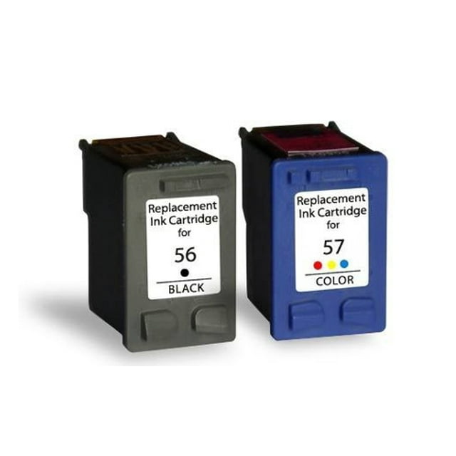 Compatible HP 56 HP 57 Black and Color Ink Cartridge Combo High Yield-Free Shipping Over $50