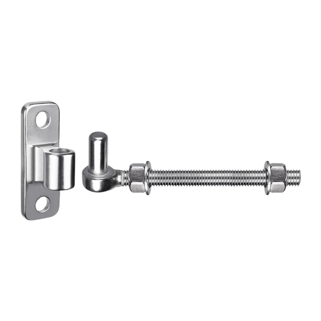 acero inoxidable para portón, resistente, fácil instalación para exteriores, con placa ojo y sin soldadura para portones 6 pulgadas